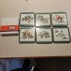 Vtg 1980's Golden Bird Pimpernel Drink Coasters